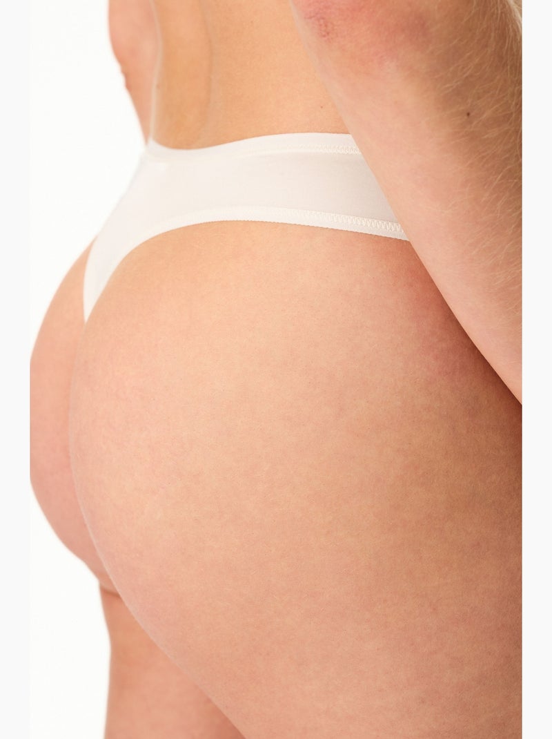 Tanga essentials femme penti Blanc cassé - Kiabi