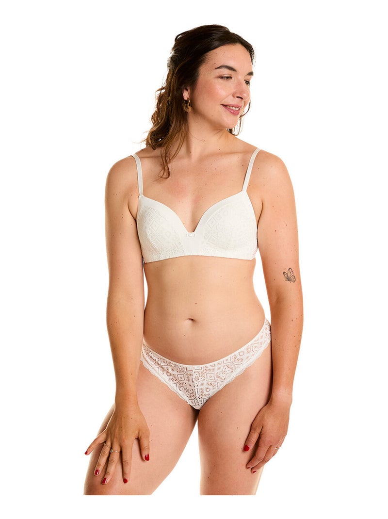 Tanga ETERNELLE - Pomm'Poire Blanc - Kiabi