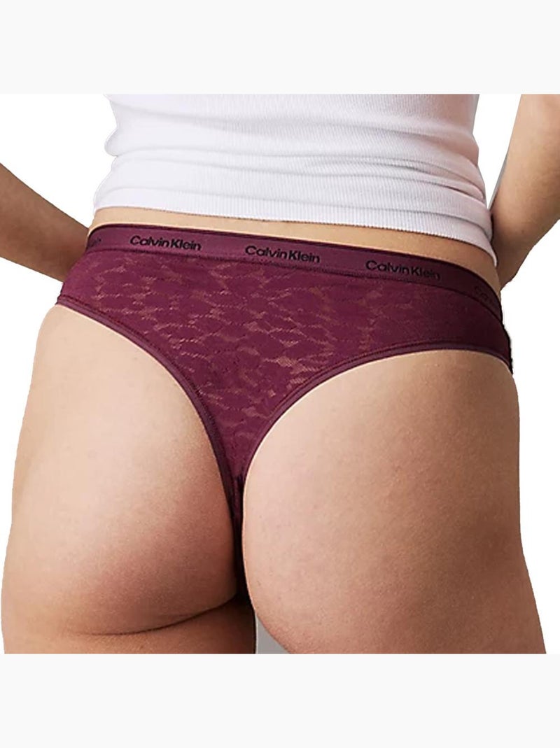 Tanga Femme Calvin Klein Jeans Violet - Kiabi