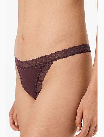 Tanga femme confortable en coton penti