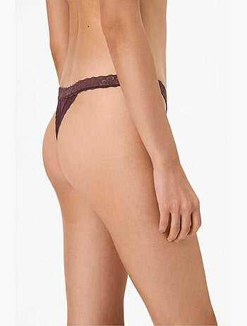 Tanga femme confortable en coton penti