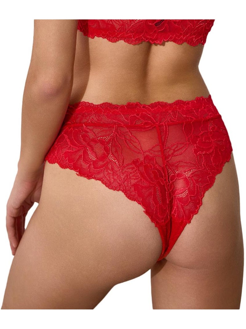 Tanga femme les petites bombes Rouge - Kiabi