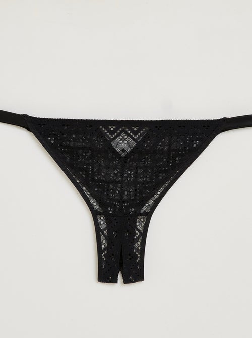Tanga fendu dentelle Blondie - RougeGorge Lingerie - Kiabi Tanga fendu dentelle Blondie - RougeGorge Lingerie - Kiabi