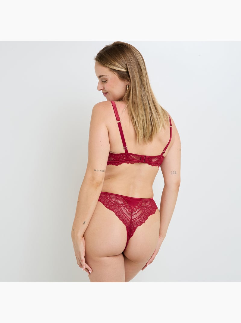 Tanga Gladys - RougeGorge Lingerie Rouge - Kiabi