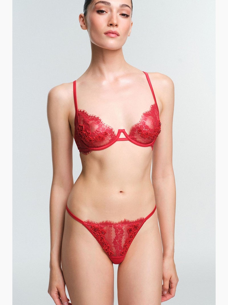 Tanga henna femme penti Rouge - Kiabi