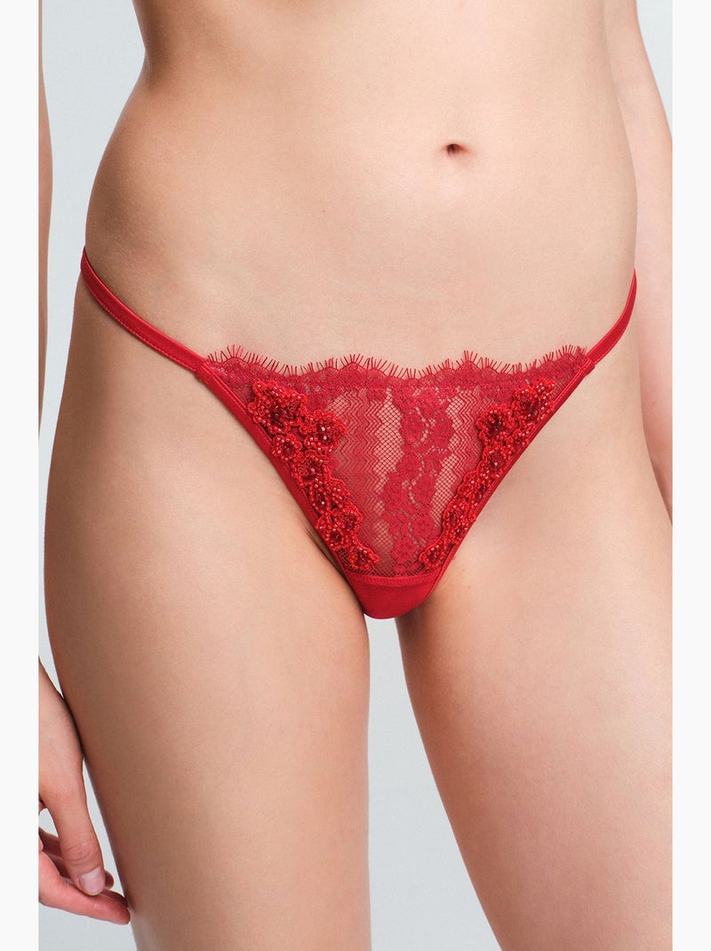 Tanga henna femme penti Rouge - Kiabi