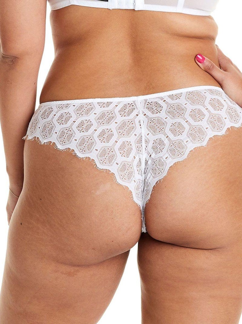 Tanga IMPREVISIBLE - Pomm'Poire Blanc - Kiabi