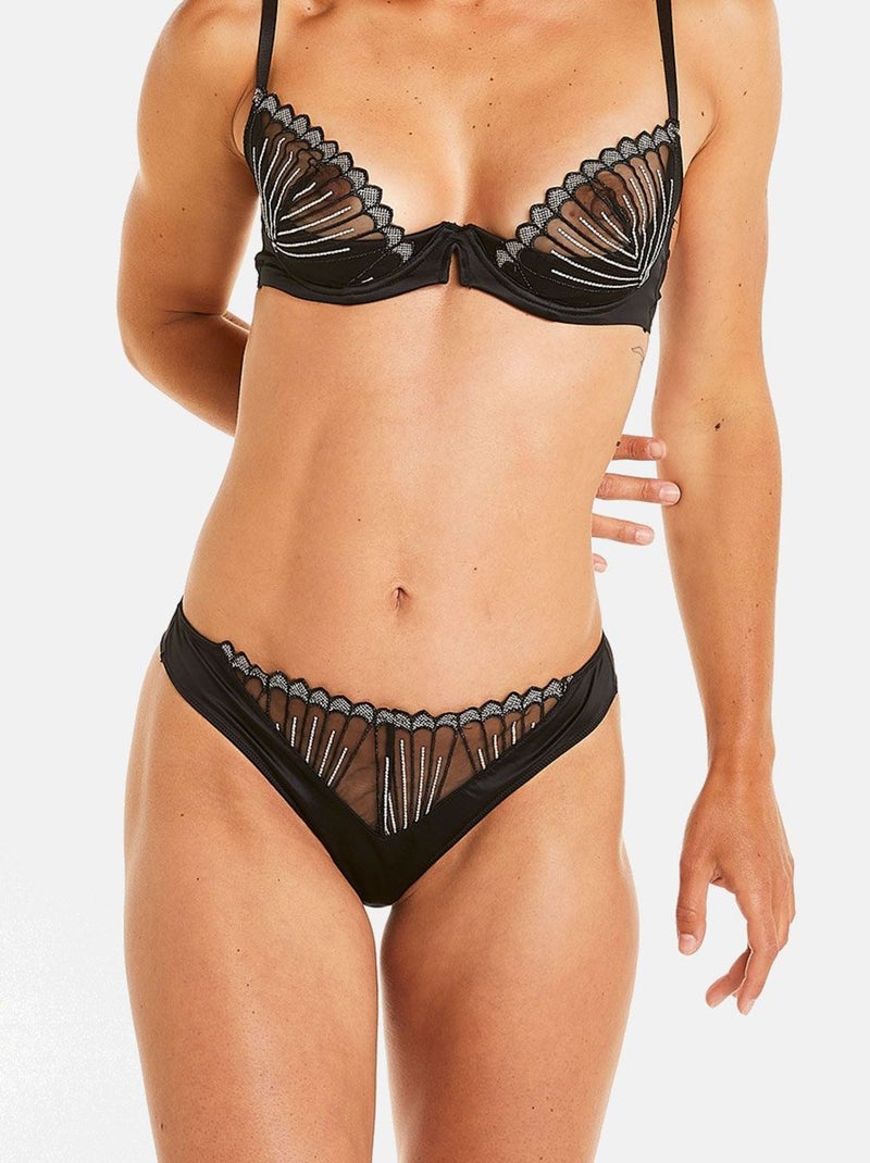 Tanga INDECISE - Pomm'Poire Noir - Kiabi