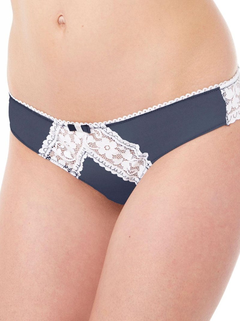 Tanga INEDITE - Pomm'Poire Bleu - Kiabi