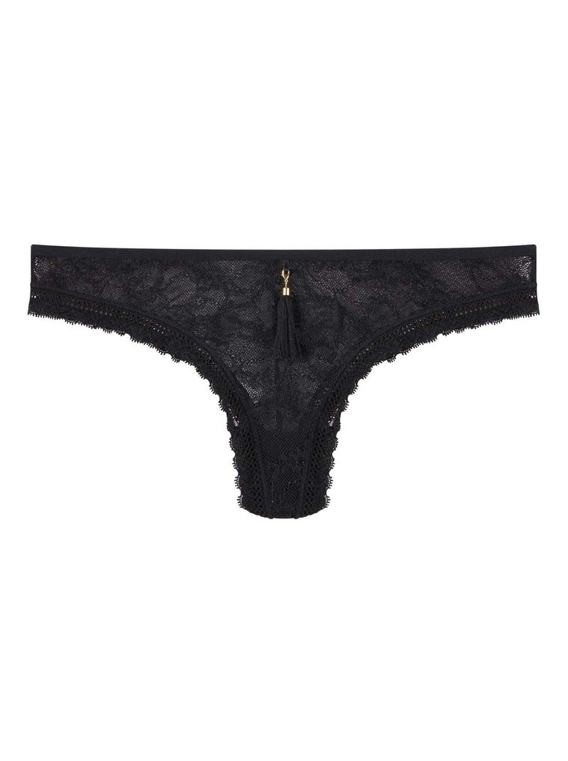 Tanga KEEP CALM - Pomm'Poire Noir - Kiabi
