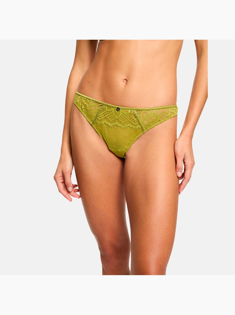 Tanga LEXI - Morgan Lingerie Vert - Kiabi