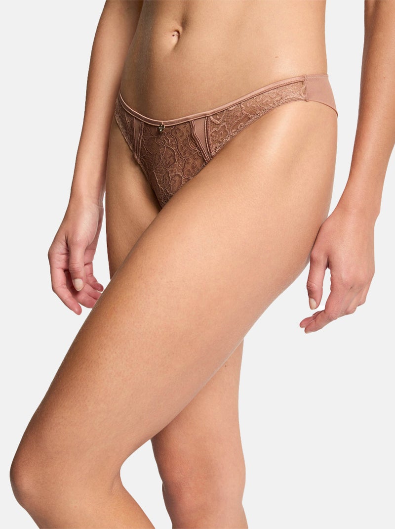 Tanga LOUNA - Morgan Lingerie Beige - Kiabi