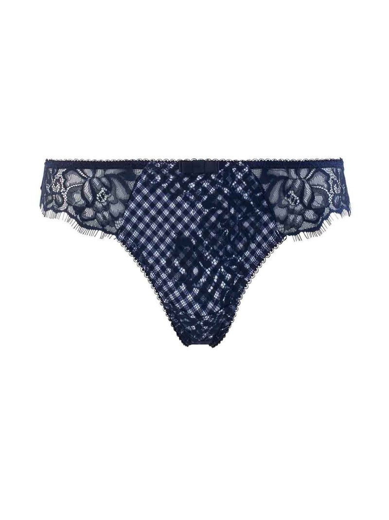Tanga MAGAZINE - Brigitte Bardot Lingerie Bleu - Kiabi