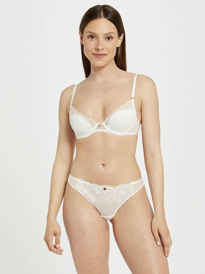 Tanga MAUD - Morgan Lingerie Blanc - Kiabi
