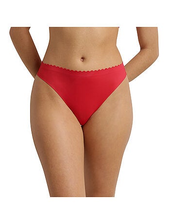 Tanga microfibre et tulle Body Touch