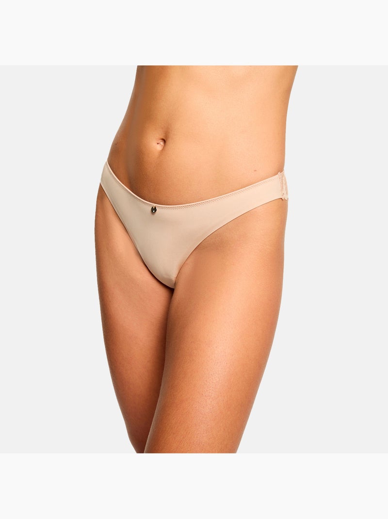 Tanga MILA - Morgan Lingerie Beige - Kiabi