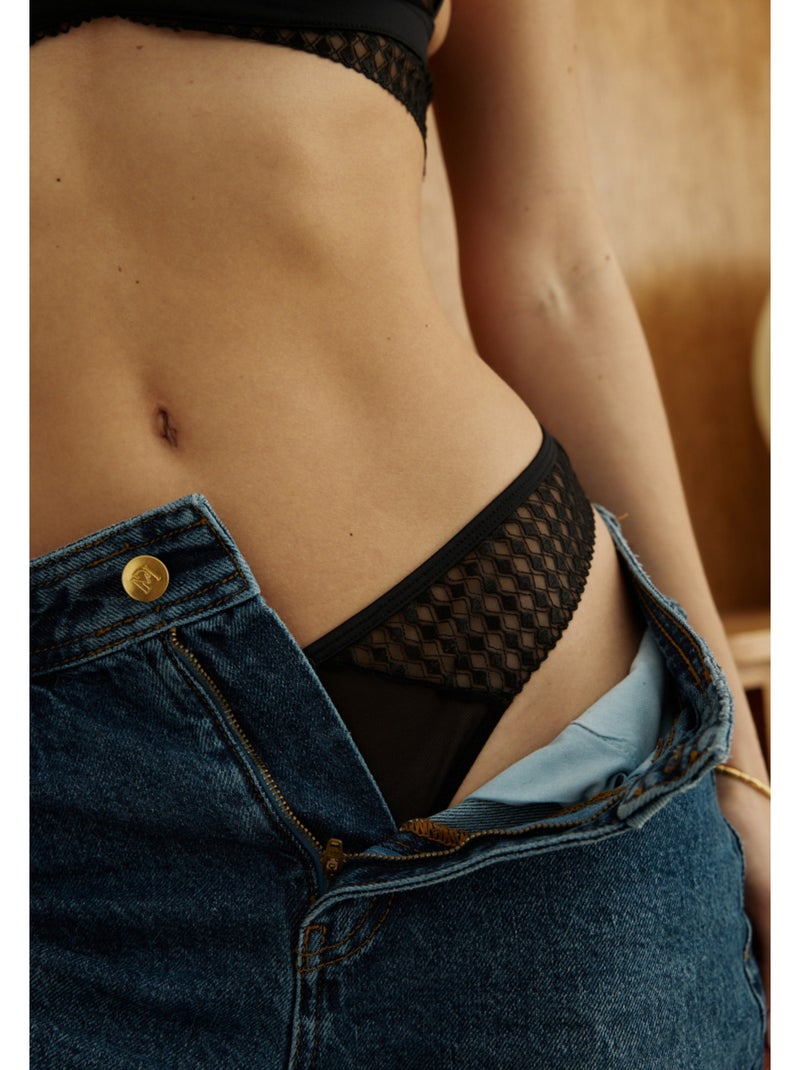 Tanga Mila Noir - Kiabi