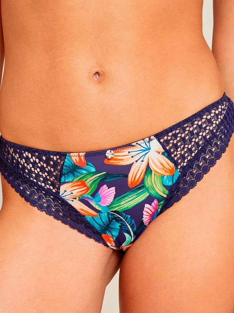 Tanga MYA - Morgan Lingerie Bleu - Kiabi