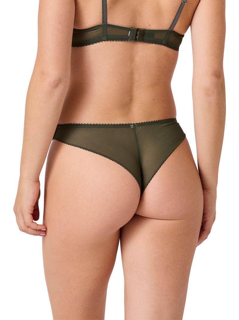 Tanga MYSTIQUE - Brigitte Bardot Lingerie Vert - Kiabi