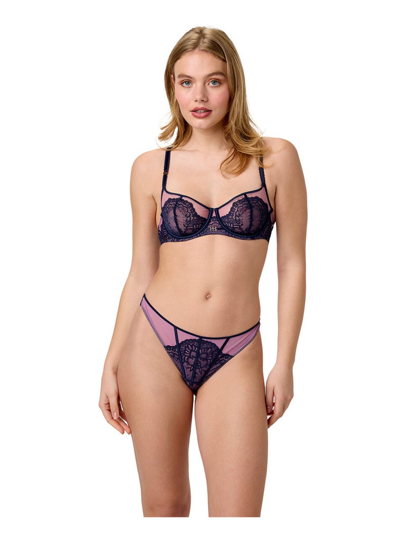 Tanga NECTAR - Brigitte Bardot Lingerie Bleu - Kiabi