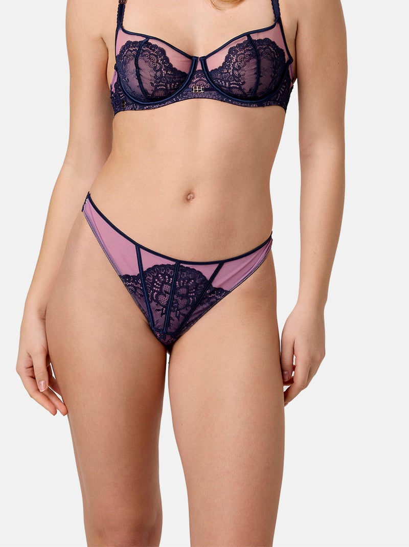 Tanga NECTAR - Brigitte Bardot Lingerie Bleu - Kiabi