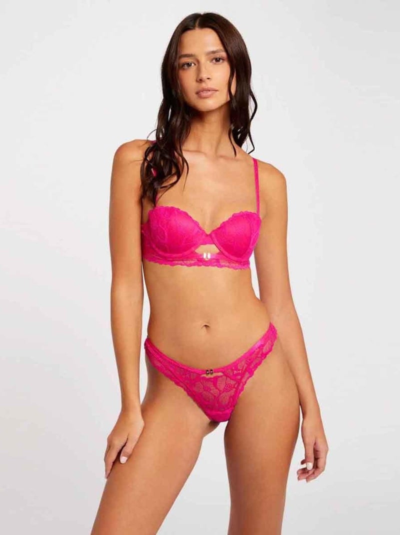 Tanga OPHELIE - Morgan Lingerie Rose - Kiabi