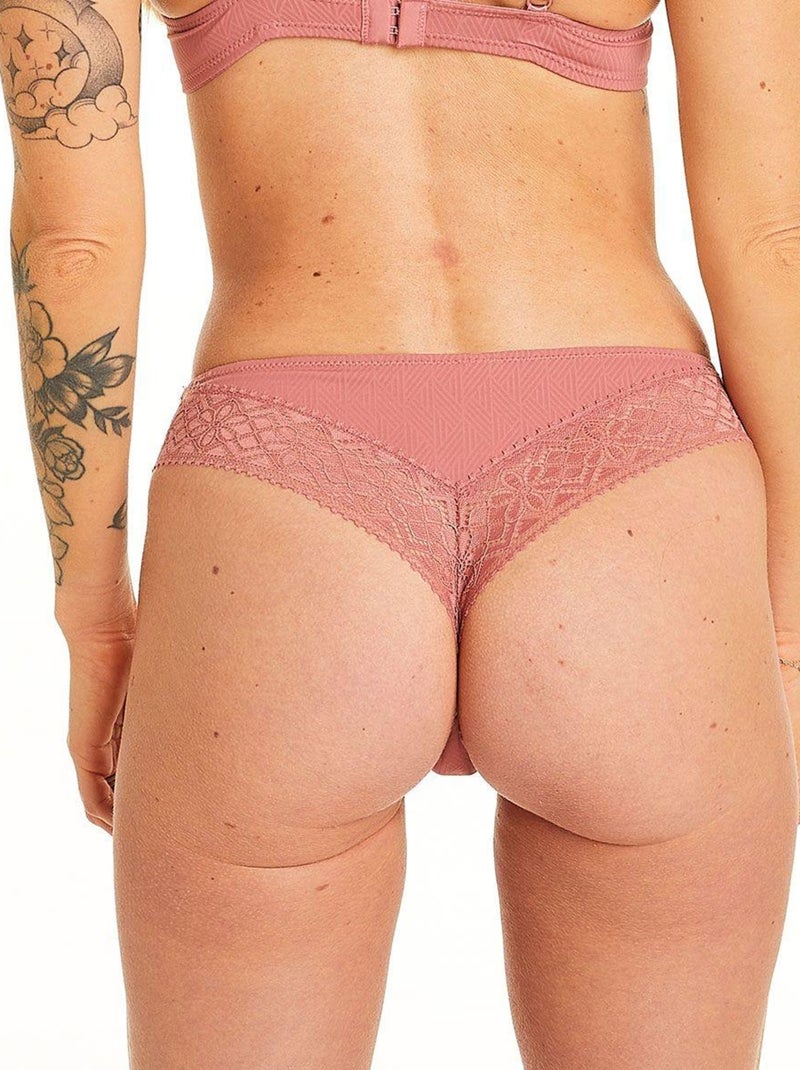 Tanga PALANQUIN - Pomm'Poire Marron - Kiabi