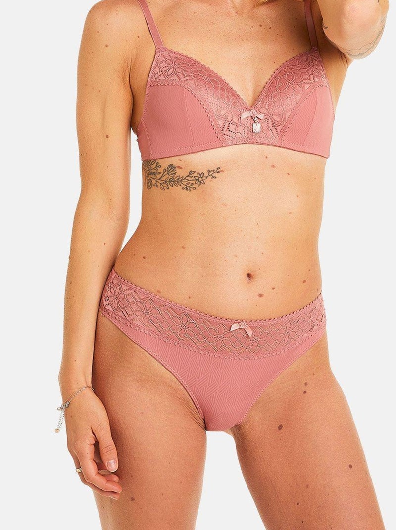 Tanga PALANQUIN - Pomm'Poire Marron - Kiabi