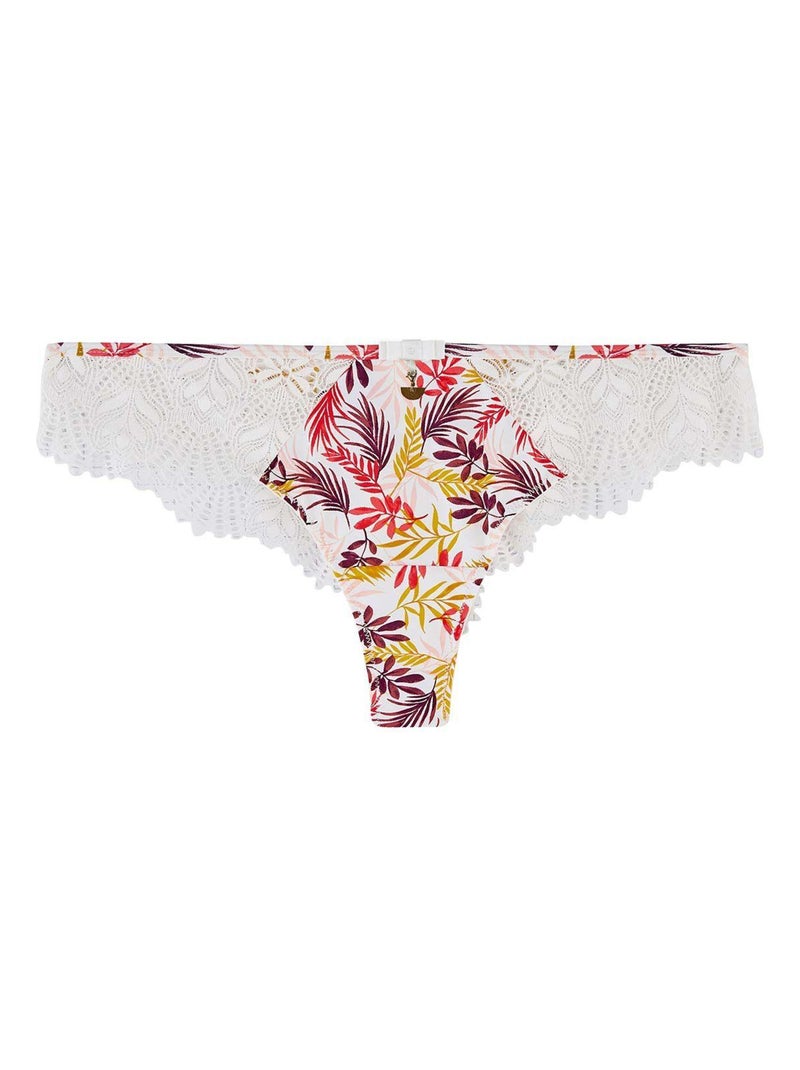Tanga PILE OU FACE - Pomm'Poire Blanc - Kiabi