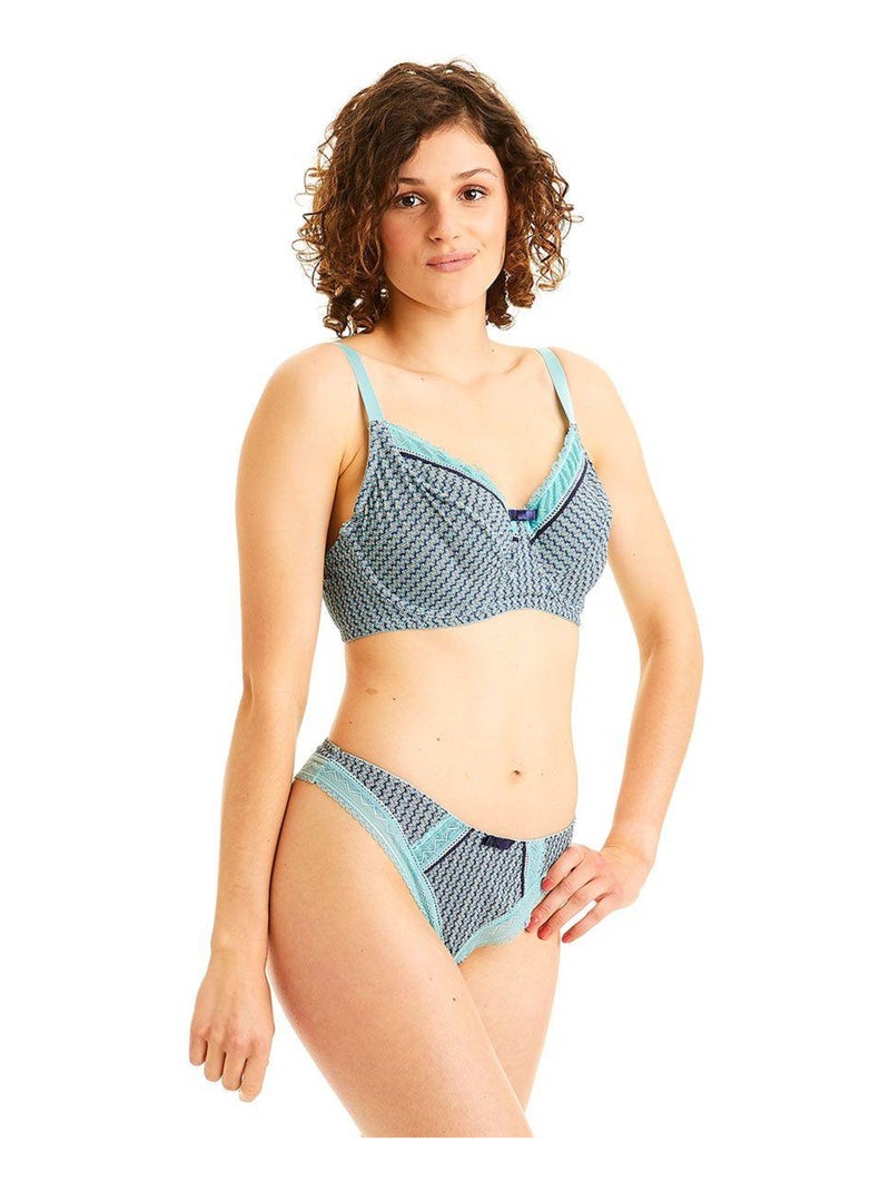 Tanga ROSE - Pomm'Poire Bleu - Kiabi