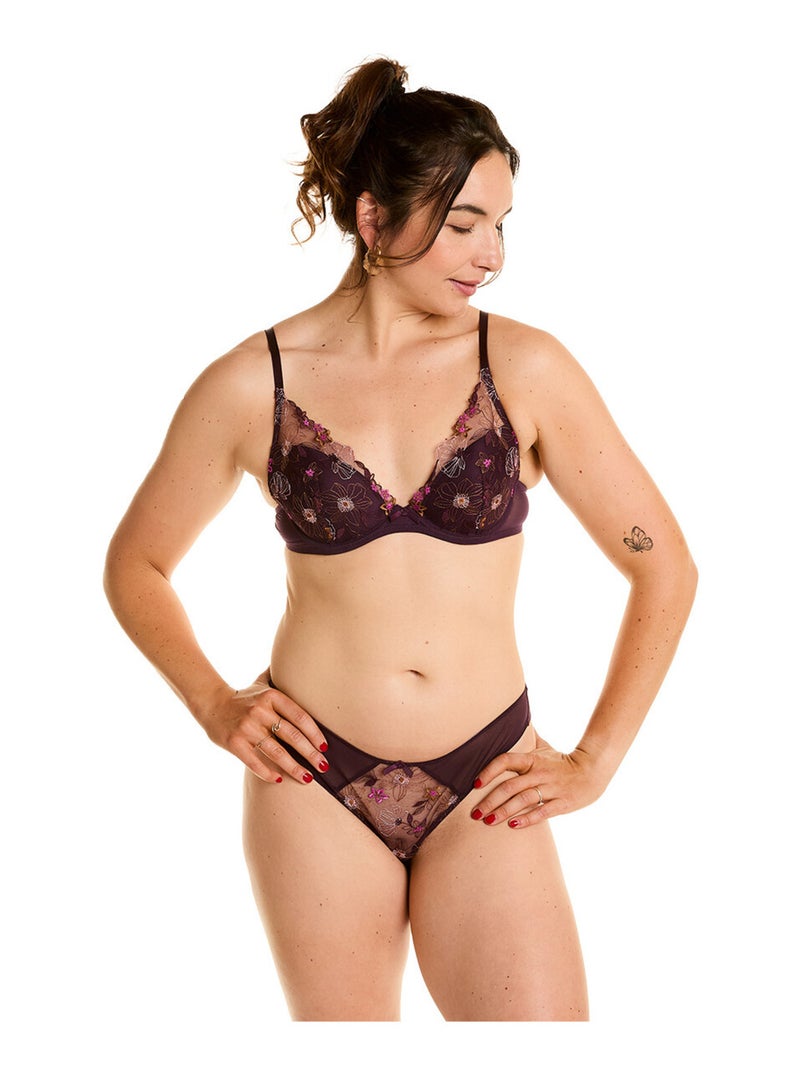 Tanga SANTAL - Pomm'Poire Violet - Kiabi