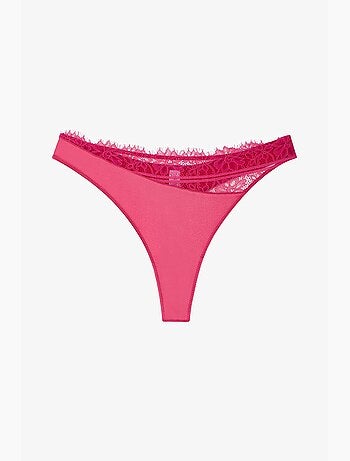 Tanga satin femme penti