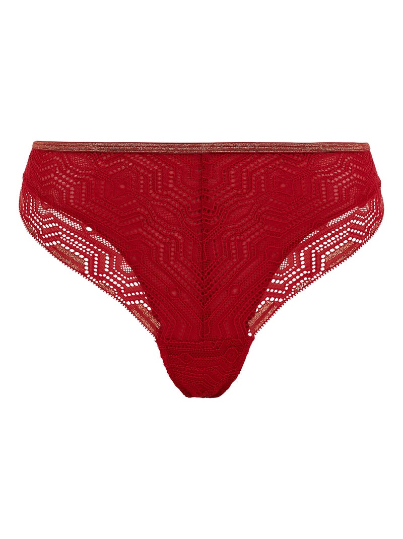 Tanga Somptueuse Billet Doux Rouge - Kiabi