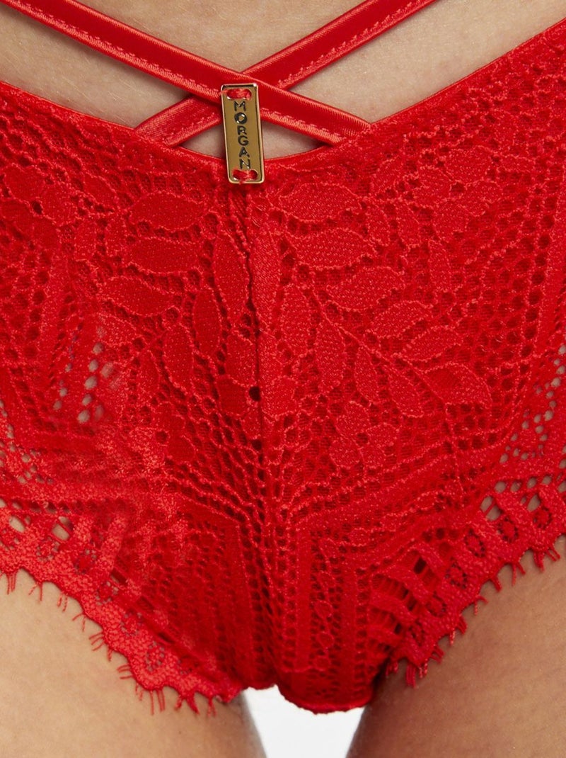 Tanga SOPHIA - Morgan Lingerie Rouge - Kiabi