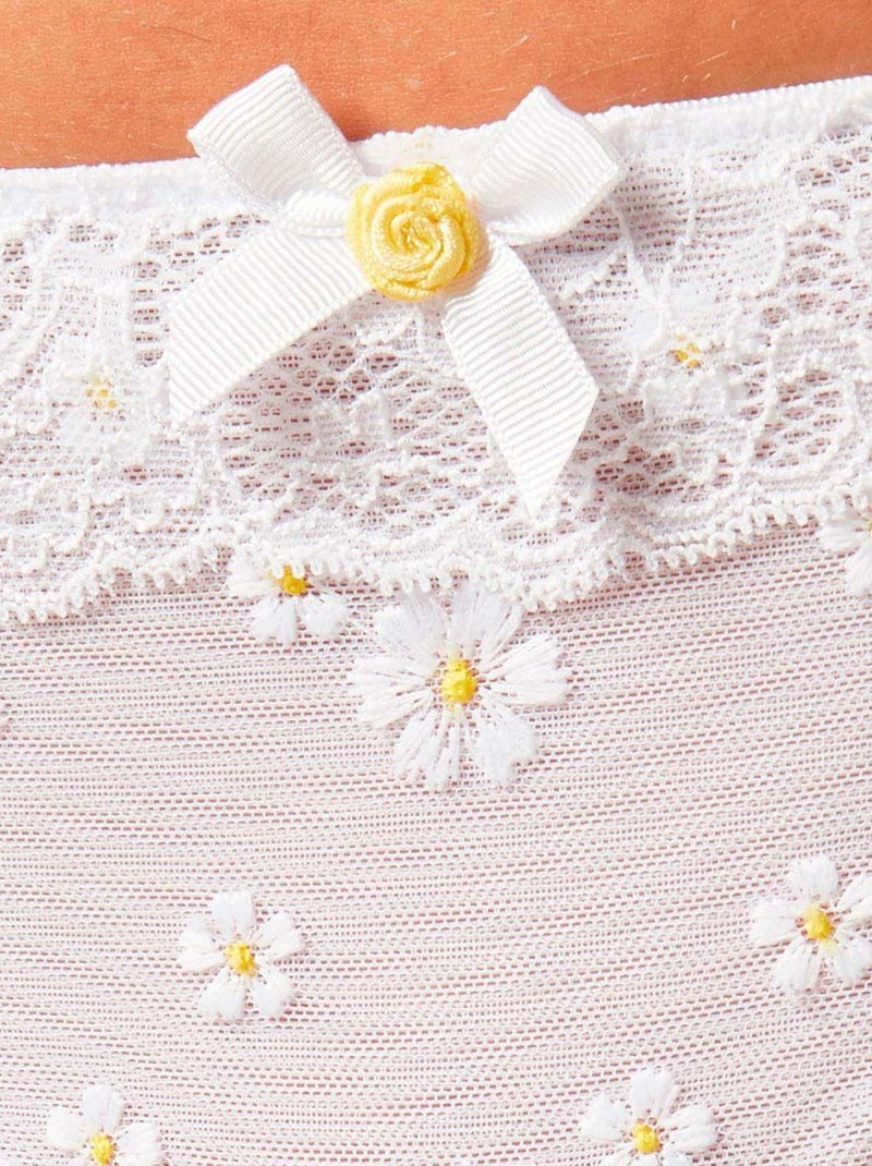 Tanga SOURIRE - Brigitte Bardot Lingerie Blanc - Kiabi