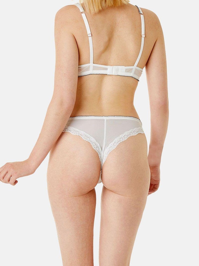 Tanga STAR - Brigitte Bardot Lingerie Blanc - Kiabi