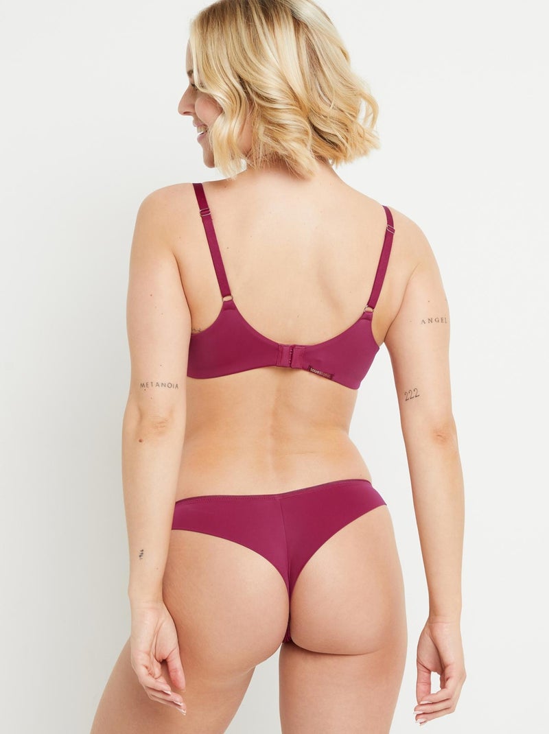 Tanga Syara - RougeGorge Lingerie Violet prune - Kiabi