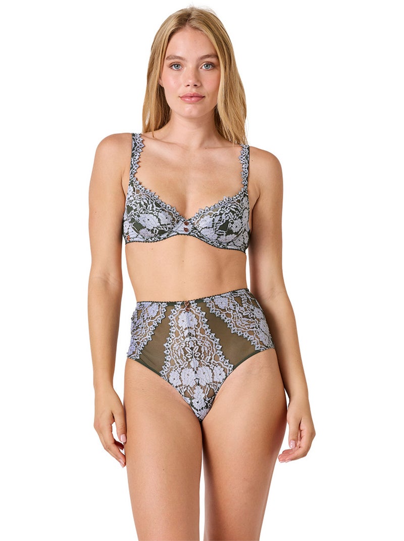 Tanga taille haute MYSTIQUE - Brigitte Bardot Lingerie Vert - Kiabi