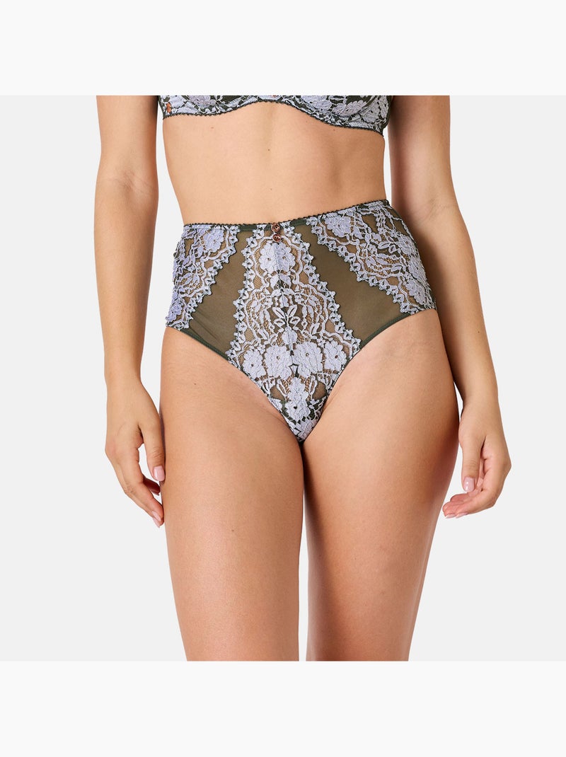 Tanga taille haute MYSTIQUE - Brigitte Bardot Lingerie Vert - Kiabi