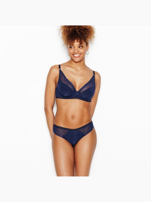 Tanga tulle et mircofibre - RougeGorge Lingerie - Kiabi