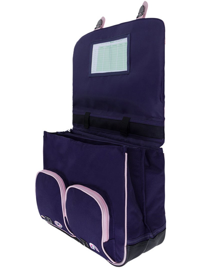 Tann’s Cartable Joy 41 cm 2 compartiments polyester recyclé Violet - Kiabi