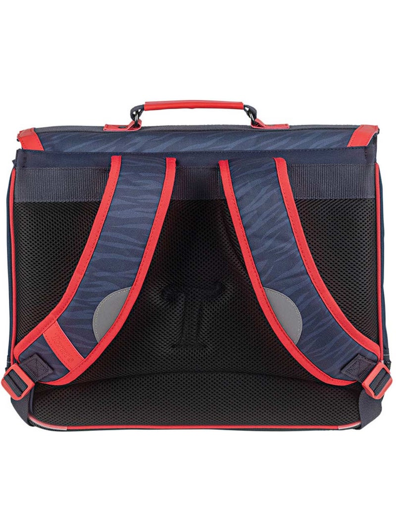 Tann's Tann's Aaron 2025 cartable 41 cm 2 compartiments à rabat Noir Bleu ciel - Kiabi