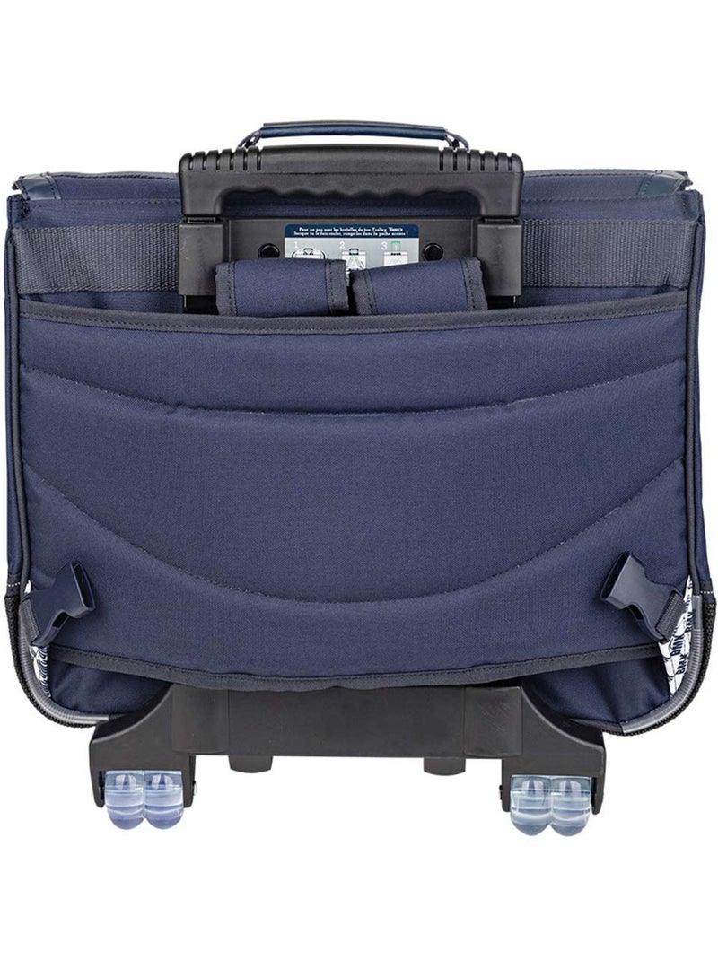 Tann's Trousse à roulettes Les Fantaisies Matheo 41 cm 2 compartiments Bleu marine - Kiabi