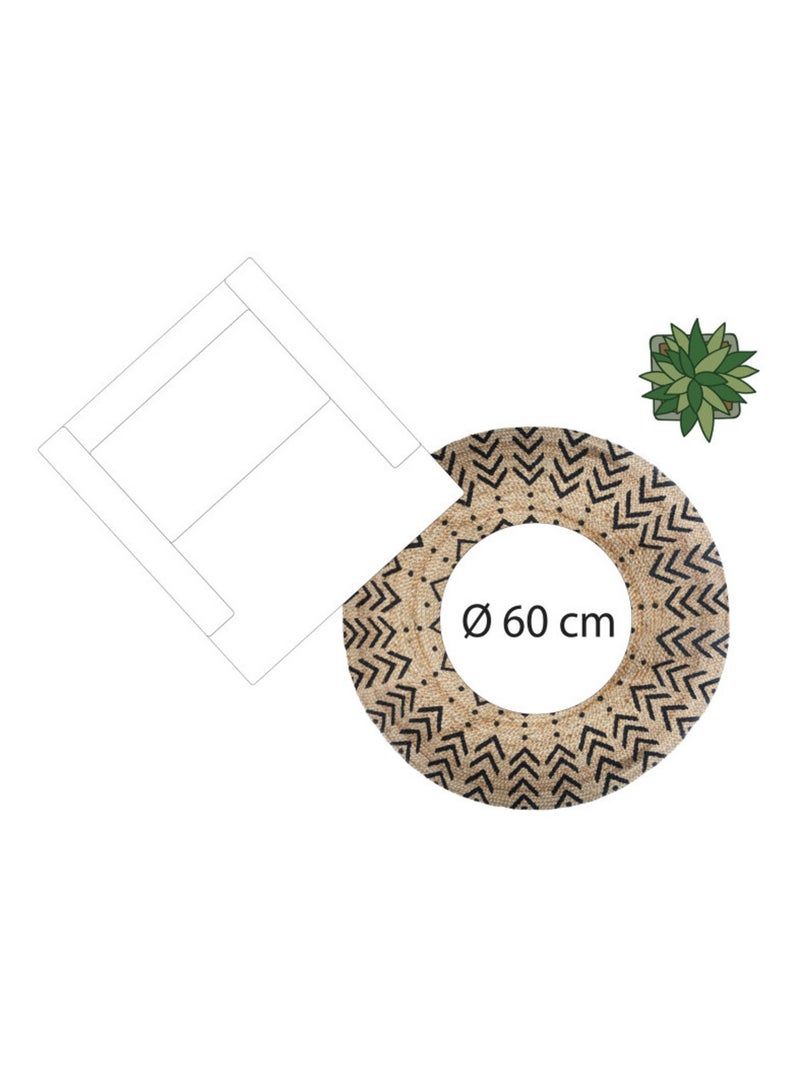 Tapis - Atmosphera - Jute Gris taupe - Kiabi