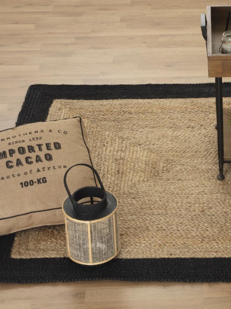 Tapis - Atmosphera - Jute Noir - Kiabi