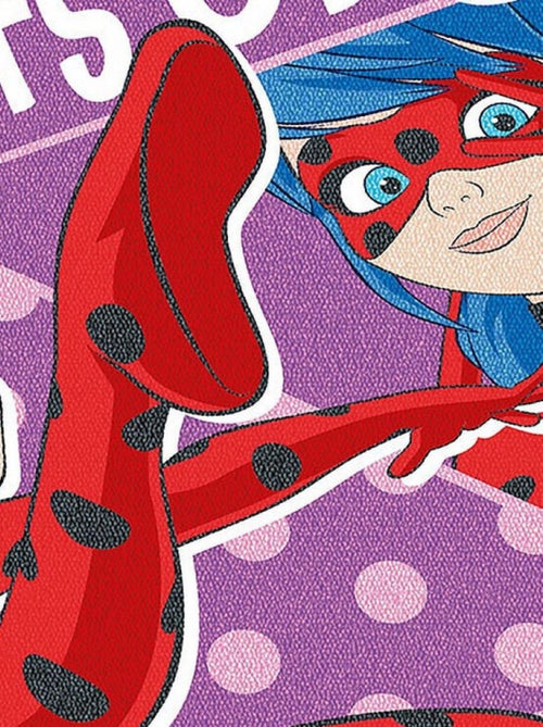 Tapis - Miraculous Ladybug  -Spots On - Violet - 100 cm x 120 cm - Kiabi