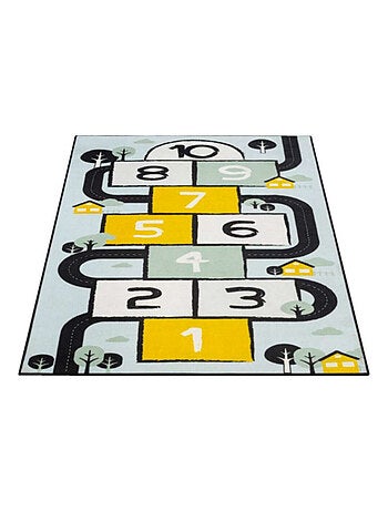 Tapis - voiture et marelle - 95 cm x 200 cm
