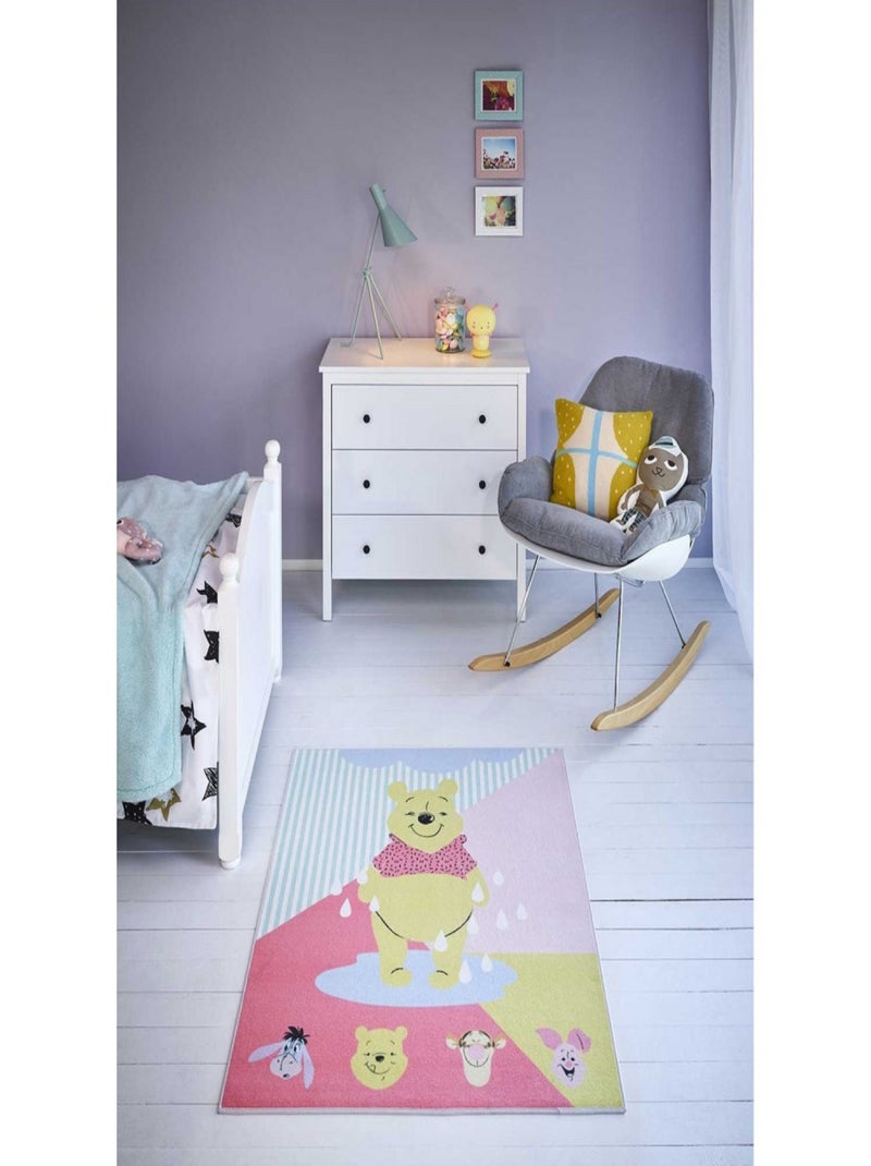 Tapis - Winnie l'Ourson Disney et ses amis - 95 x 125 cm Multicolore - Kiabi