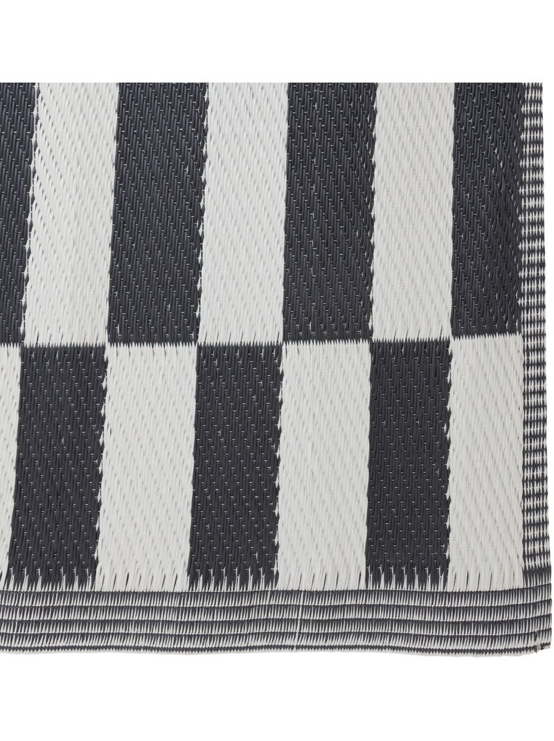 Tapis 160x230cm Stica en plastique Noir - Kiabi