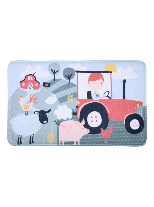 Tapis 45 x 75 cm velours tom a la ferme - Kiabi